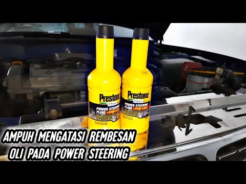 cara pakai oli power steering prestone stop leak