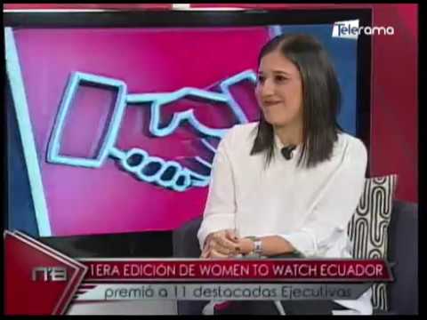 Alexandra Chancay obtuvo premio Women to Watch Ecuador