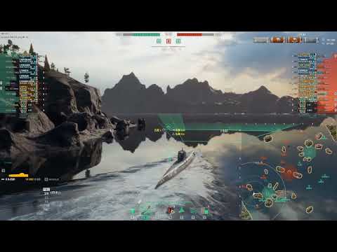 U-2501 WOWS World of warships Submarines Rammed Halland for the WIN!