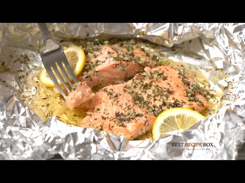 Foil Pack Garlic Butter Salmon - our weeknight favorite quick and easy dinner