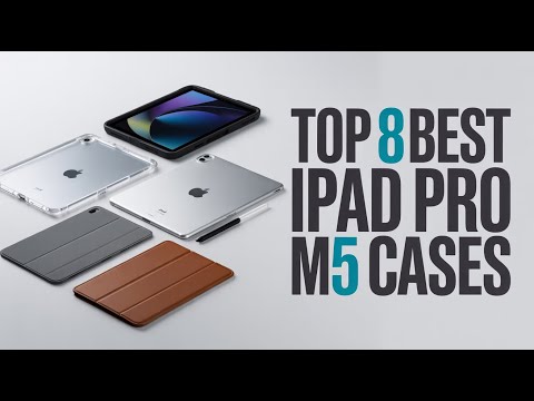 Case for iPad Pro 13 Inch (M5/M4) 2025/2024, Slim Clear Case with Pencil Holder, Multi-Angles Folding Y-Shaped Stand Cover, Blue Gilded Marble video review thumbnail