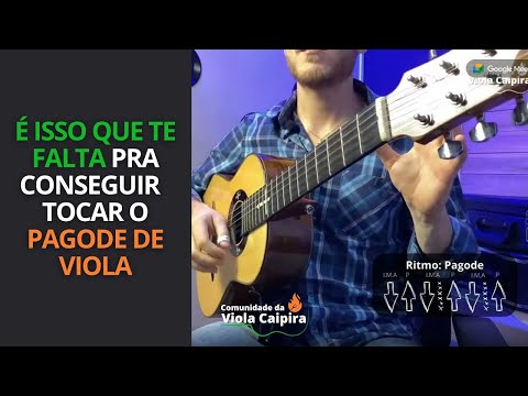 Como tocar o PAGODE DE VIOLA - passo a passo | Mão direita (Vídeo aula de viola caipira)