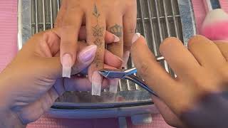 LETS DO MY SONS GODMOTHERS NAILS|BROWN NAILS|GELX FILL