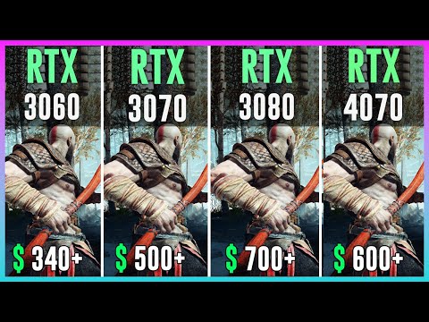 RTX 3060 vs RTX 3070 vs RTX 3080 vs RTX 4070 - Test in 12 Games