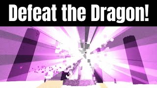 How To Defeat The Ender Dragon in Minecraft Bedrock!