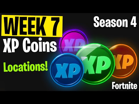 WEEK 7 - ALL XP Coins Location! - Season 4 | Fortnite Chapter 2