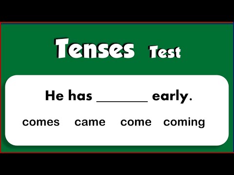 Tenses Quiz/ Verb Form Quiz / 15 Questions