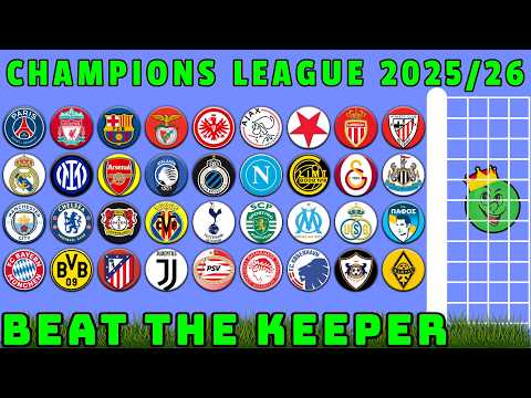 Champions League 2025/26 - Beat The Keeper Marble Race