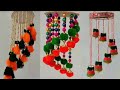 3 AWESOME JHUMAR CRAFT BEST OUT OF WASTE DIY 3 JHUMAR MAKING AT HOME CELLING JHUMAR