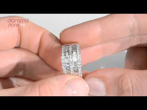 N3559 - 18K White Gold Ring With 1ct Of Diamonds