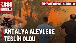 SON DAKİKA🚨Rüzgar Alevleri Büyüttü, Tahliyeler Başladı! Antalya'daki Y