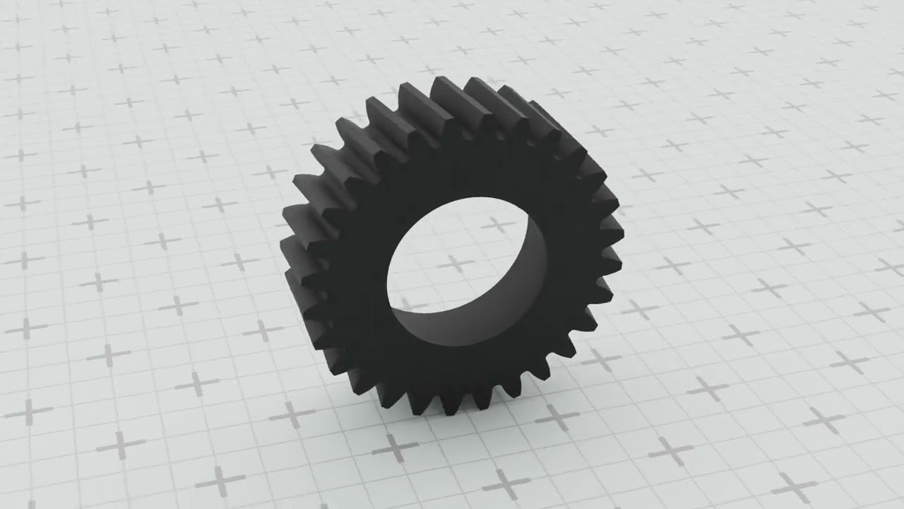 Gear for Electric Bicycle T28 D37 3D Print Model