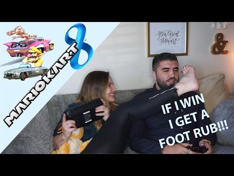 MARIO KART 8 | PLAY WITH HJ #1 - If I win, Roman has to rub my feet!