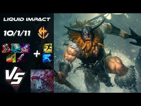 Team Liquid Impact TOP Olaf vs Cho'Gath - NA Grandmaster Patch 25.24