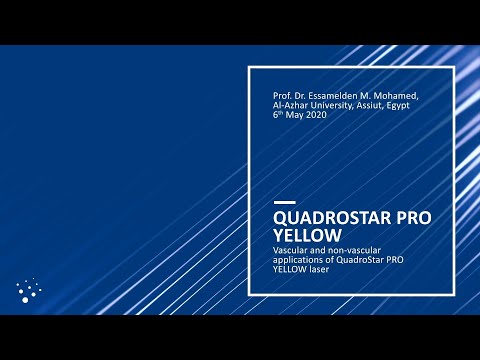 Webinar QuadroStarPRO YELLOW by Prof. Dr. Essam - Vascular and non-vascular applications