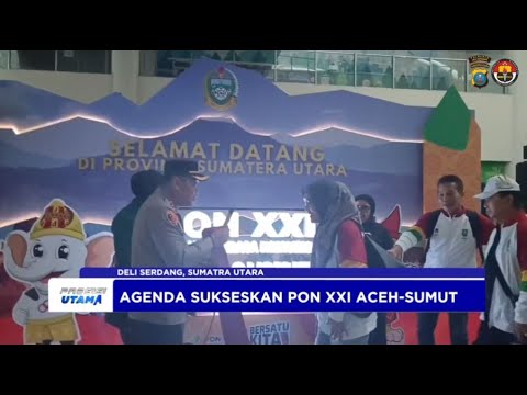 KAPOLRESTA DELI SERDANG SAMBUT KONTINGEN PON