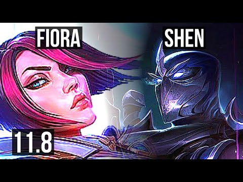 FIORA vs SHEN (TOP) | Rank 2 Fiora, 7 solo kills, 65% winrate, 300+ games | TR Challenger | v11.8
