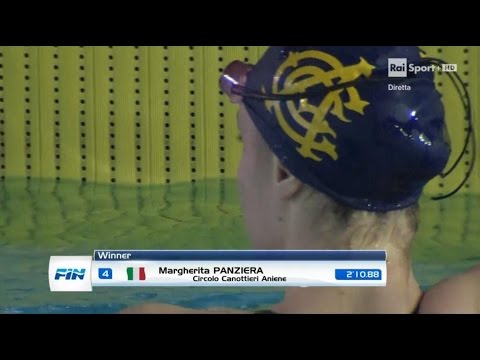 06-04-2017 pom. 200 Dorso F Finale A Panziera Margherita 2'10,88 Campionato Italiano Assoluto v.50
