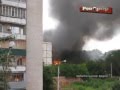 В Самаре горела заброшенная военная часть