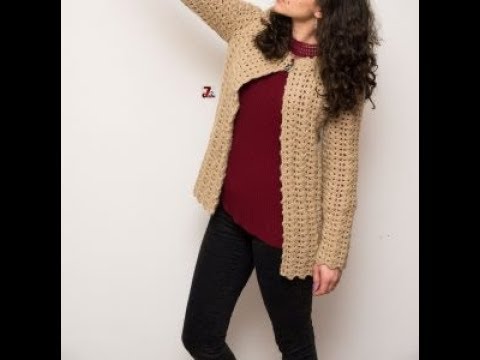 Jacheta crosetata -  partea a 3-a - manecile