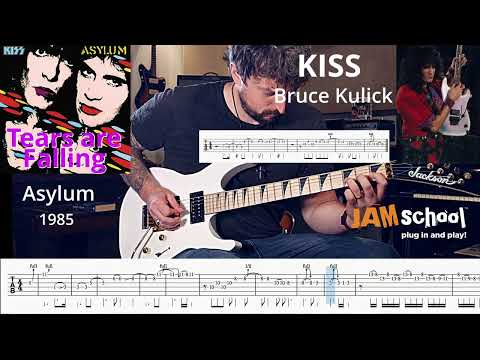 Kiss Tears are Falling Bruce Kulick guitar solo (With TAB)