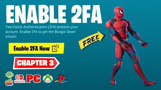 How to Enable 2FA Two Factor Authentication in Fortnite Chapter 3 Season 3! (FREE EMOTES & SKINS)