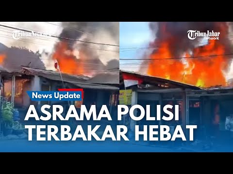 BREAKIN NEWS !!! Belasan Rumah Terbakar di kawasan Asrama Polisi Serpong Tangsel