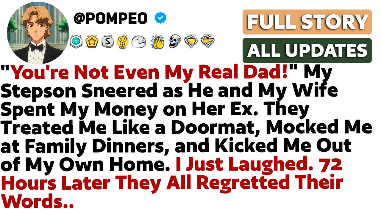 "You're Not Even My Real Dad!" My Stepson Sneered as He and My Wife Spent My Money on Her Ex...