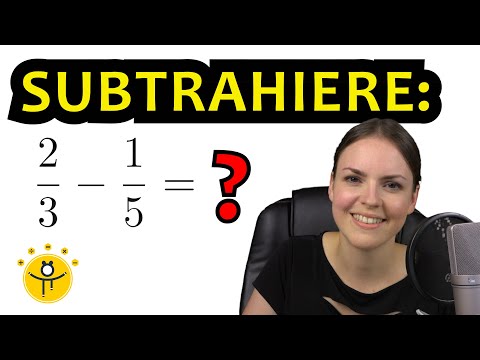 BRÜCHE SUBTRAHIEREN einfach erklärt – Rationale Zahlen Minus rechnen, viele Beispiele