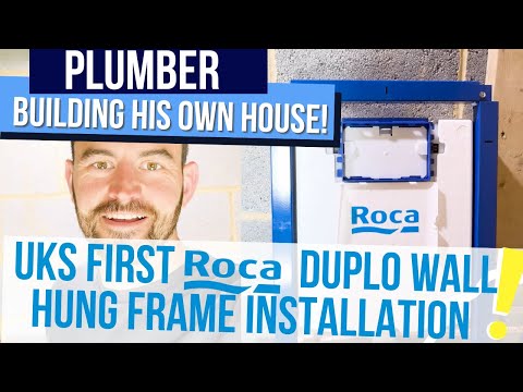 Großbritanniens ERSTER Installateur für die Installation von ROCA Duplo-Wand-WC-Rahmen!