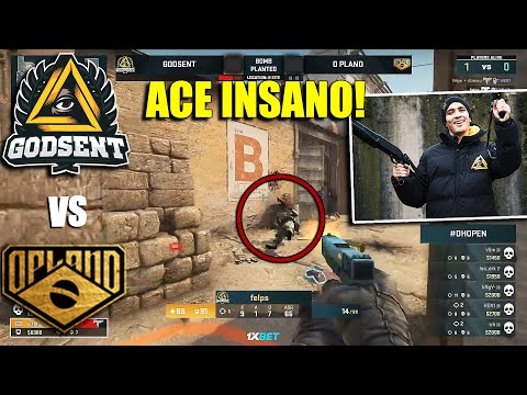 FELPS ACE ABSURDO + TACO DESTROI!! O Plano vs Godsent - DreamHack Open - HIGHLIGHTS | CSGO