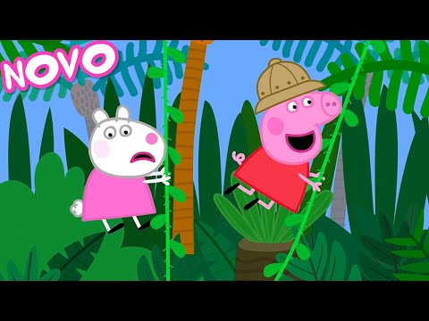 Capa de Peppa Pig Português Brasil | Aventura na Ilha Tropical | NOVO Contos da Peppa Pig