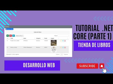 Cómo crear una aplicación web para una tienda de libros en NET Core parte 1