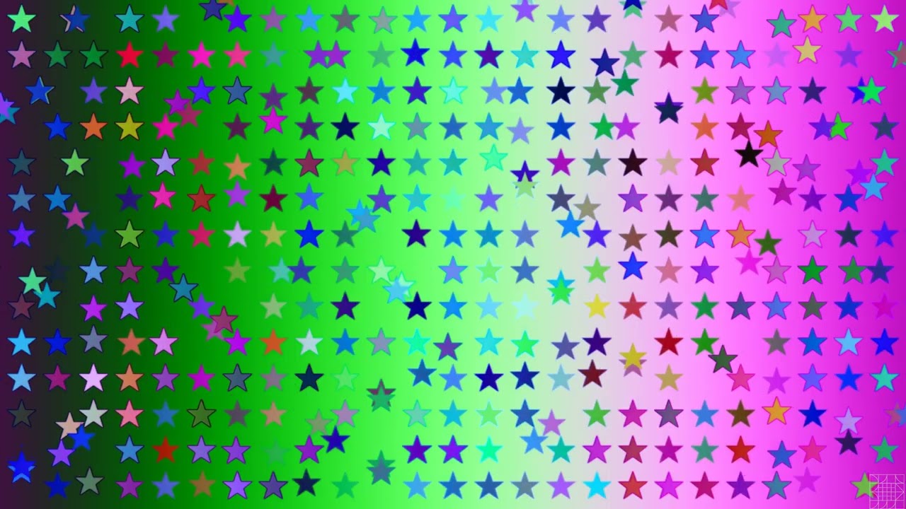 Fluorescent Stars Background Motion Graphic Video, Star Shape Sequences | Geometric Motion Patterns