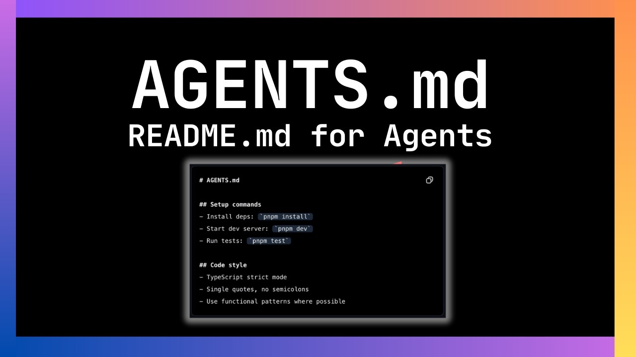 Finally! A Standard for AI Coding Agents (Agents.md Explained)