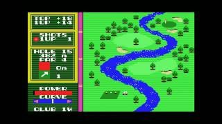 Hole In One MSX Gameplay - Early Retro Golf Simulation