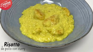 RISOTTO de POLLO con CURRY | Cremoso