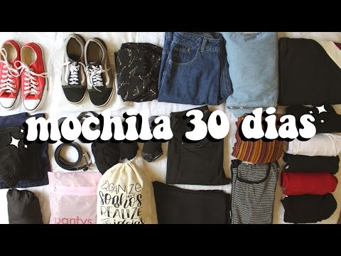 MOCHILÃO PARA 1 MÊS NA EUROPA | Mi Alves