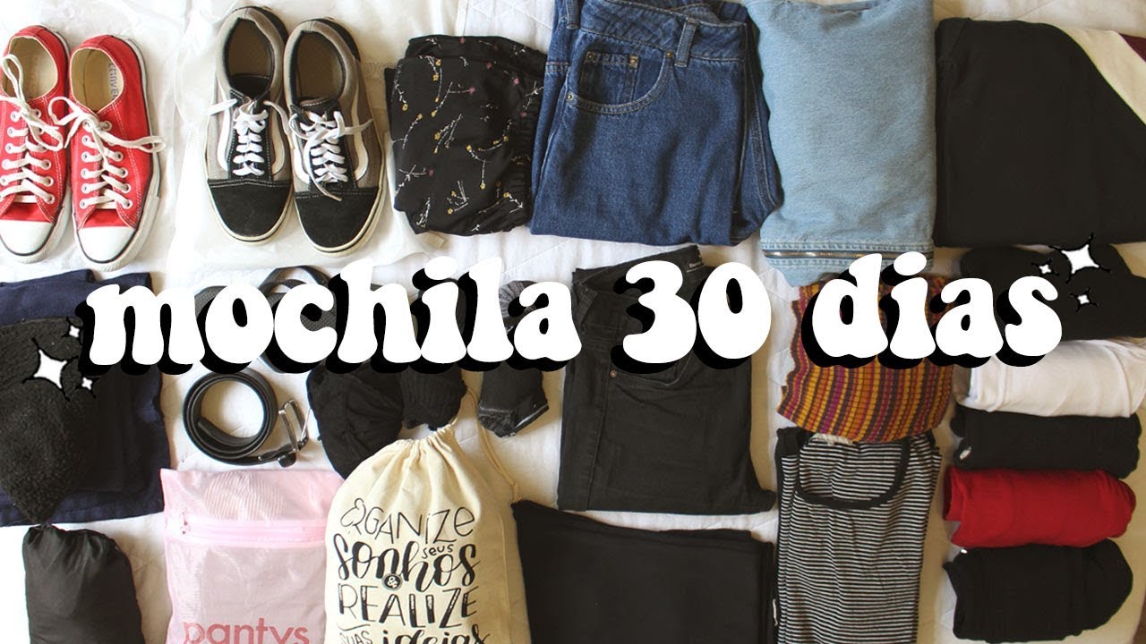 MOCHILÃO PARA 1 MÊS NA EUROPA | Mi Alves