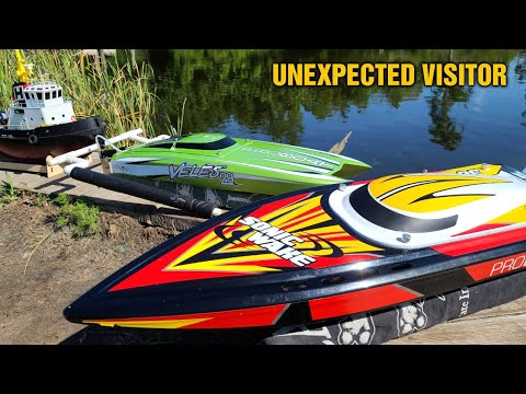 V2 Sonicwake Testing 4x 45mm props, Veles 29 & Horizon Harbor Rc Rescue Boat
