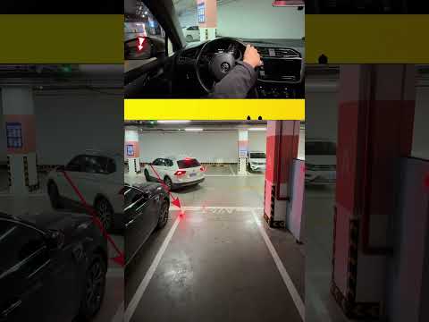 Realistic Reverse parking, a left hand reverse parking method suitable  #tips #car #driving #skills