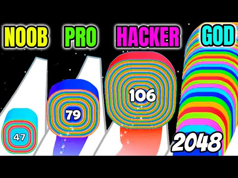 NOOB vs PRO vs HACKER vs GOD - Smash Runner 3D