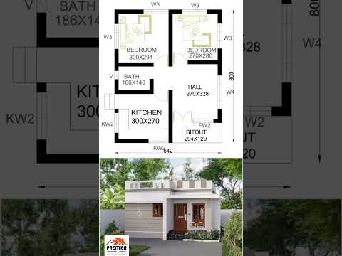 East Face 2bhk 570 Sq Ft Plan Design #shorts #home #kitchen