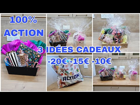 🎊 3 IDÉES CADEAUX 100% ACTION #idéescadeaux #cadeau #action #action  #idéecadeaux #paniercadeaux
