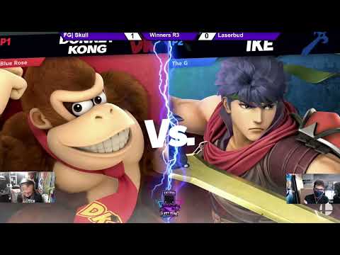 South Florida Arcadian Winners Round 3 - Skull (Donkey Kong) Vs. Laserbud (Ike) SSBU ULTIMATE