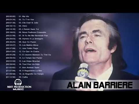 Alain Barrière Best of - Alain Barriere Les Plus Belles Chanson - Meilleure playlist Alain Barriere