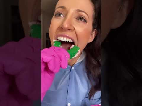 taking my own teeth impression! #shorts