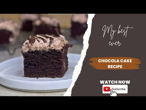 My best ever chocolate cake recipe - super moist and delicious - ayzahcuisine