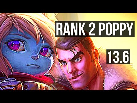 POPPY vs JAYCE (TOP) | Rank 2 Poppy, 2.6M mastery, 7/1/5, 700+ games | KR Challenger | 13.6