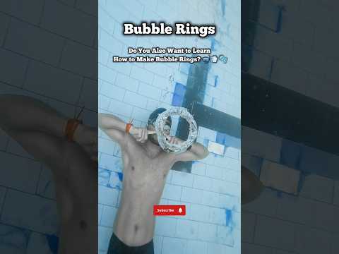 Bubble Rings for 2025 - Underwater Fun Swim 🏊🏻 #swimming #swimmingpool #underwater #swim